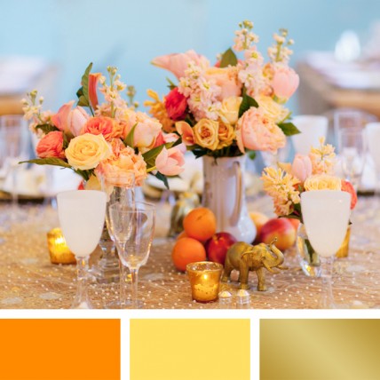 сочетания цветов которые будут в моде 2014 на свадьбе
